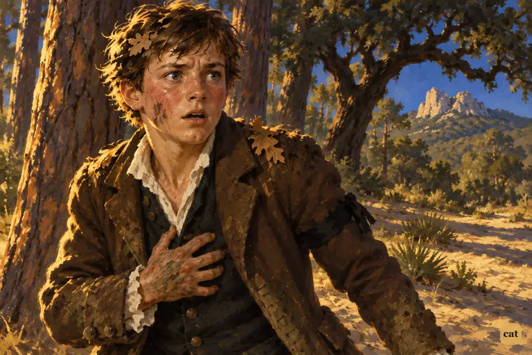 Jim Hawkins stops dead mid-run at the foot of the two-peaked hill, hand on his heart