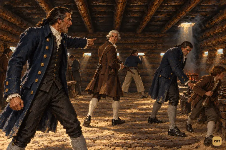 Captain Smollett's anger breaks out for the first time.